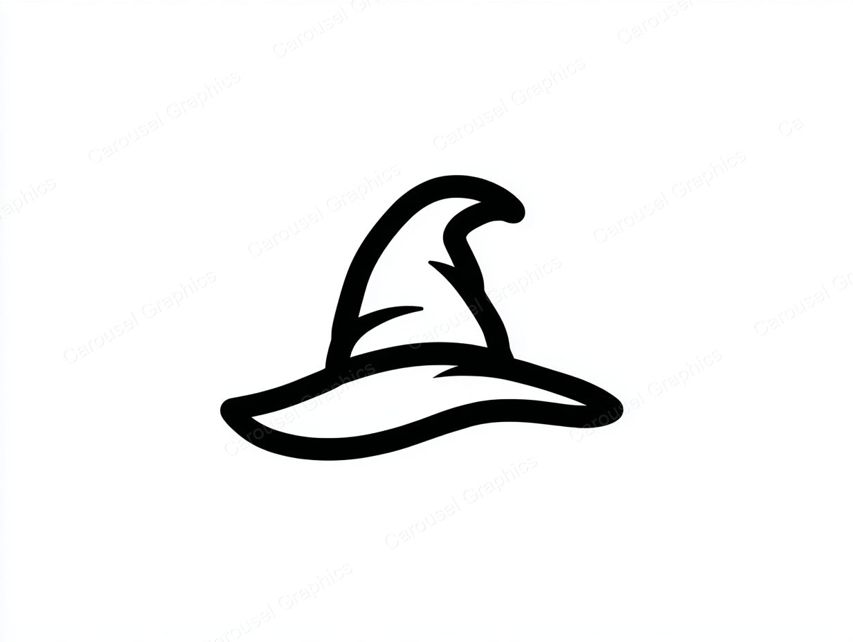 Witch Hat Vector Graphic preview