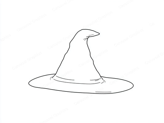 Witch Hat Vector Graphic preview