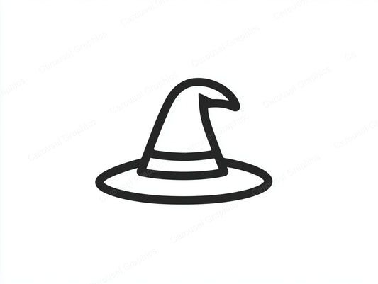Witch Hat Vector Graphic preview