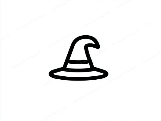 Witch Hat Vector Graphic preview