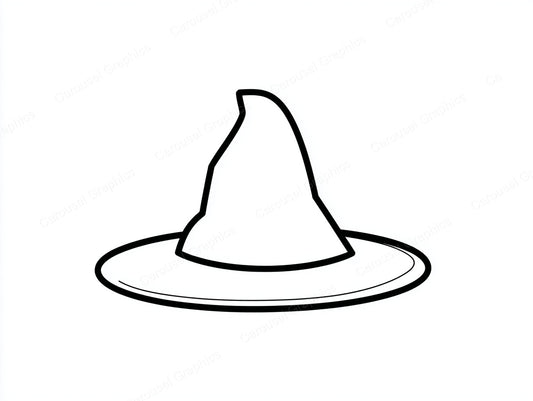 Witch Hat Vector Graphic preview