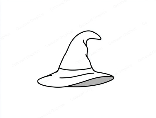 Witch Hat Vector Graphic preview