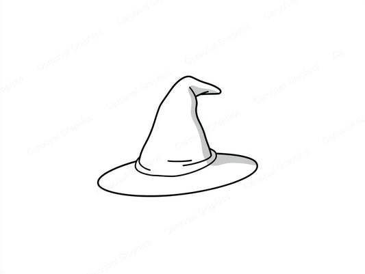 Witch Hat Vector Graphic preview