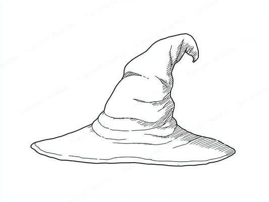 Witch Hat Vector Graphic preview