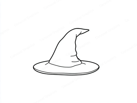 Witch Hat Vector Graphic preview