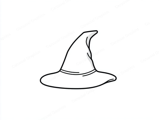 Witch Hat Vector Graphic preview