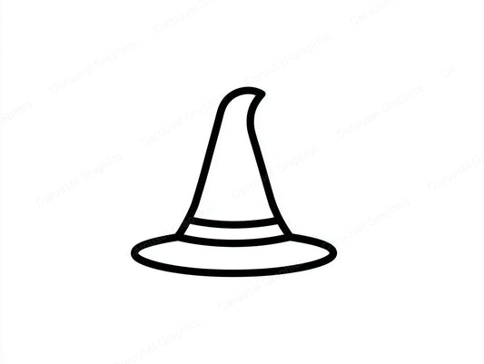 Witch Hat Vector Graphic preview