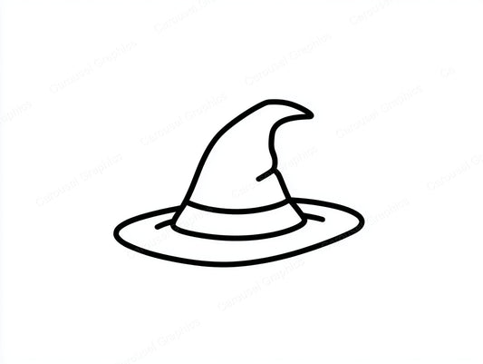 Witch Hat Vector Graphic preview
