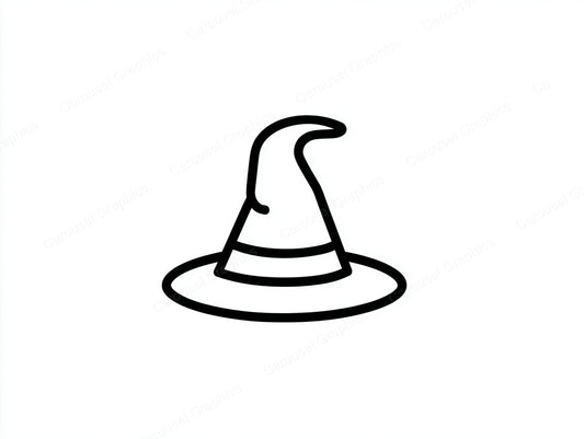 Witch Hat Vector Graphic preview