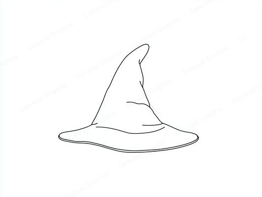 Witch Hat Vector Graphic preview