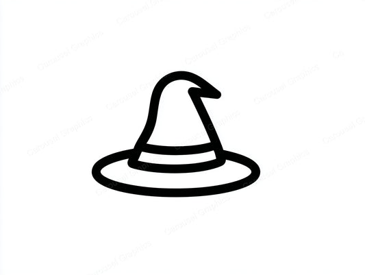 Witch Hat Vector Graphic preview
