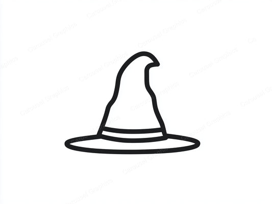 Witch Hat Vector Graphic preview