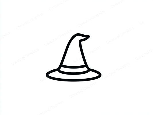 Witch Hat Vector Graphic preview