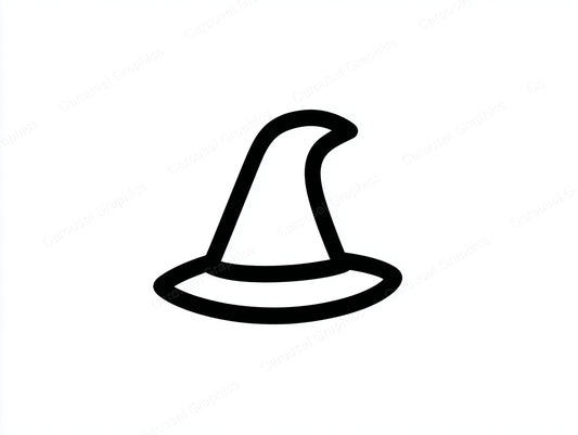 Witch Hat Vector Graphic preview