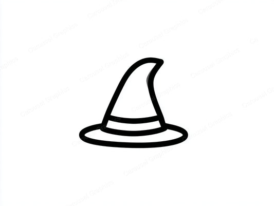 Witch Hat Vector Graphic preview