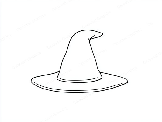 Witch Hat Vector Graphic preview