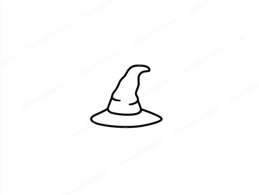 Witch Hat Vector Graphic preview