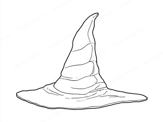 Witch Hat Vector Graphic preview