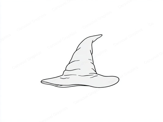 Witch Hat Vector Graphic preview
