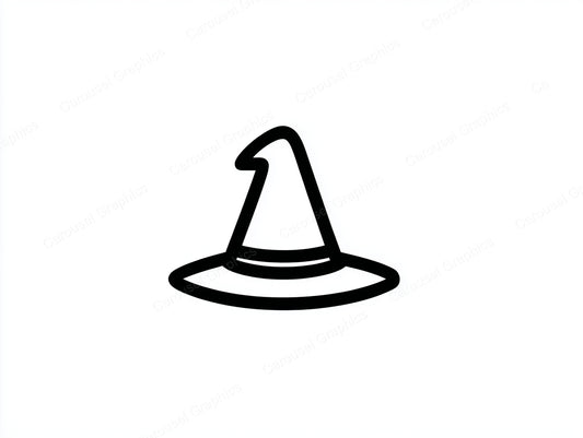 Witch Hat Vector Graphic preview