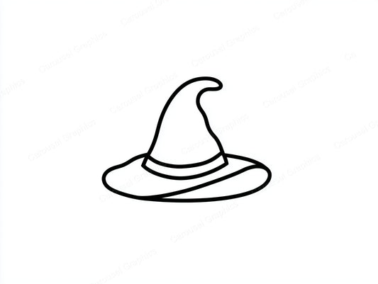 Witch Hat Vector Graphic preview