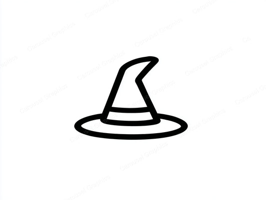 Witch Hat Vector Graphic preview