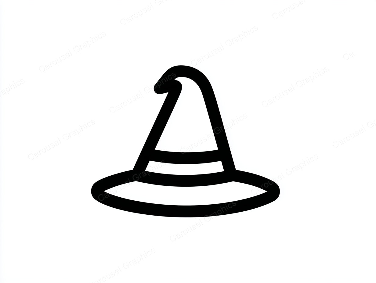 Witch Hat Vector Graphic preview