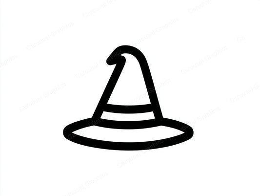Witch Hat Vector Graphic preview