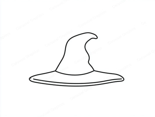 Witch Hat Vector Graphic preview