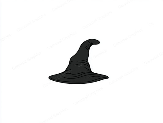 Witch Hat Vector Graphic preview