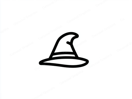 Witch Hat Vector Graphic preview