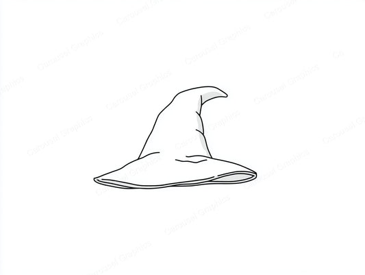 Witch Hat Vector Graphic preview