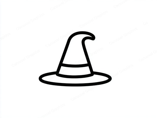 Witch Hat Vector Graphic preview