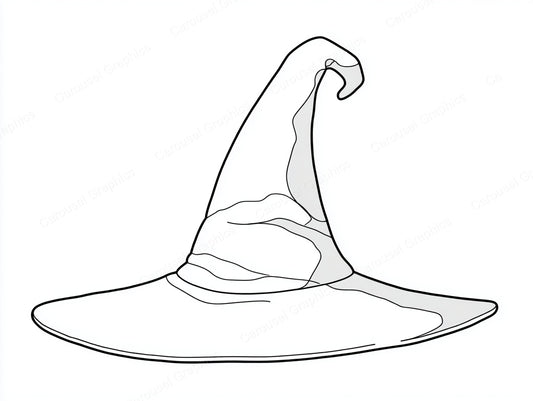 Witch Hat Vector Graphic preview