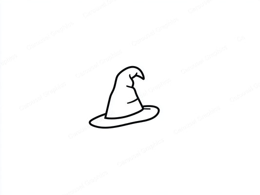 Witch Hat Vector Graphic preview