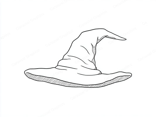 Witch Hat Vector Graphic preview