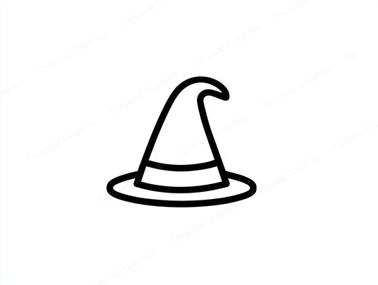 Witch Hat Vector Graphic preview