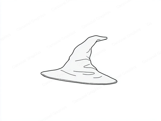 Witch Hat Vector Graphic preview