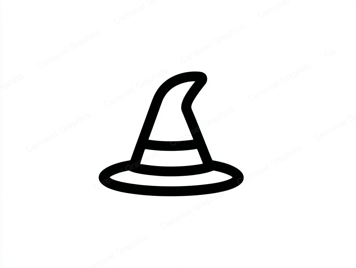 Witch Hat Vector Graphic preview