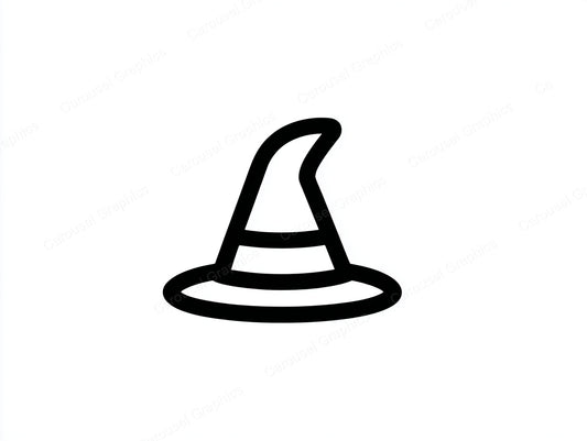 Witch Hat Vector Graphic preview
