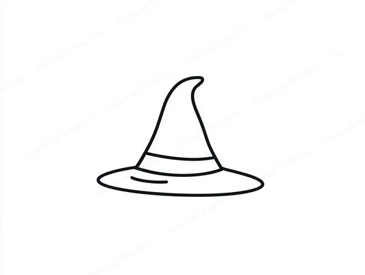 Witch Hat Vector Graphic preview