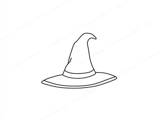 Witch Hat Vector Graphic preview