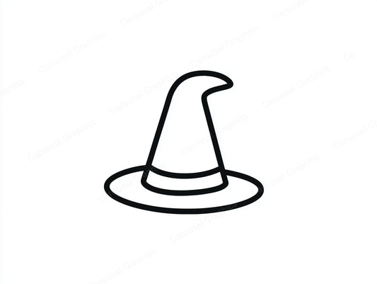 Witch Hat Vector Graphic preview
