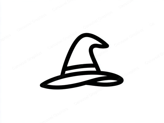 Witch Hat Vector Graphic preview