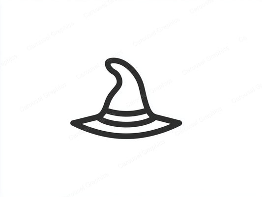 Witch Hat Vector Graphic preview
