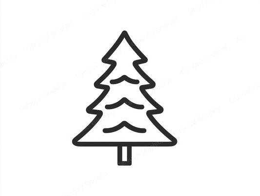 Christmas Tree Vector Graphic preview