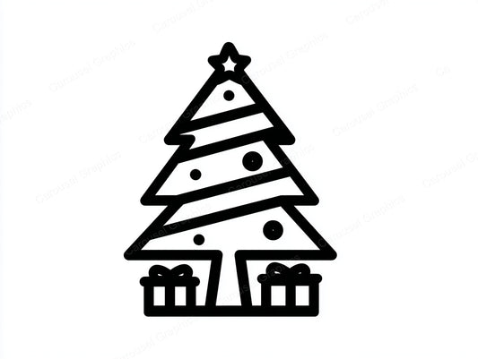 Christmas Tree Vector Graphic preview