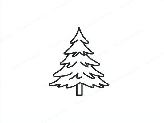 Christmas Tree Vector Graphic preview