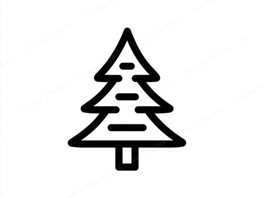 Christmas Tree Vector Graphic preview