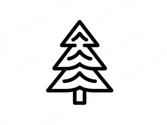 Christmas Tree Vector Graphic preview